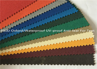 Gewebe 100%P 600D Oxford beschichtete wasserdichtes den Überdachungs-Gewebe Garn-gefärbten Anti-Riss, der für Zelt im Freien UV-sicher ist