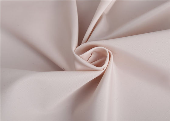 107GSM 75D beschichtete rosa Polyester-Gewebe-WR gesponnenes einfaches Gedächtnis-Windjacke-Jacken-Material