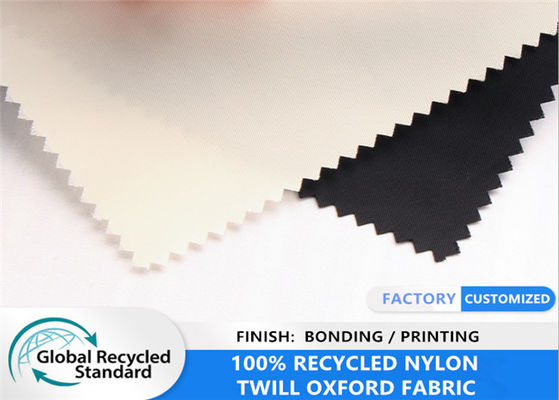 Recycled Twill Nylon Bonding Backpack Luggage Waterproof Eco Fabric